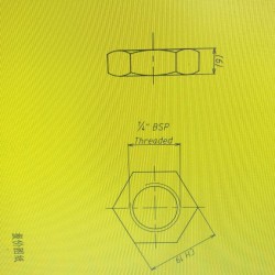 304不锈钢管牙螺母