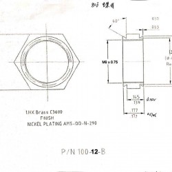 黄铜螺母