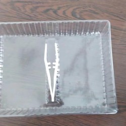 塑料透明毛巾盘