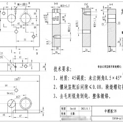 中模板加工